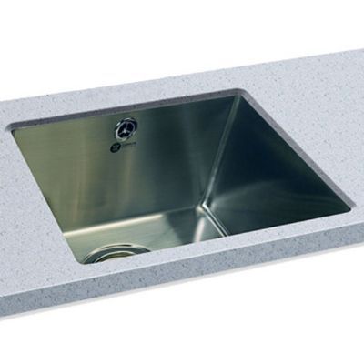 CARRON PHOENIX DECA 100 INSET/UNDERMOUNTED POLISHED STAINLESS STEEL SINK, 127.0442.744